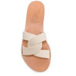 ANCIENT GREEK SANDALS DESMOS WOMEN'S SANDALS WHITE